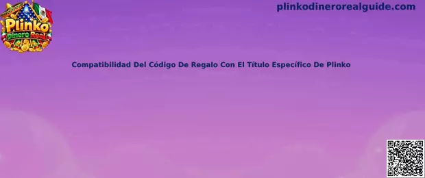 Compatibilidad del código de regalo con el título específico de Plinko