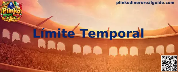 Guía visual para establecer un límite temporal en una sesión de Plinko Dinero Real